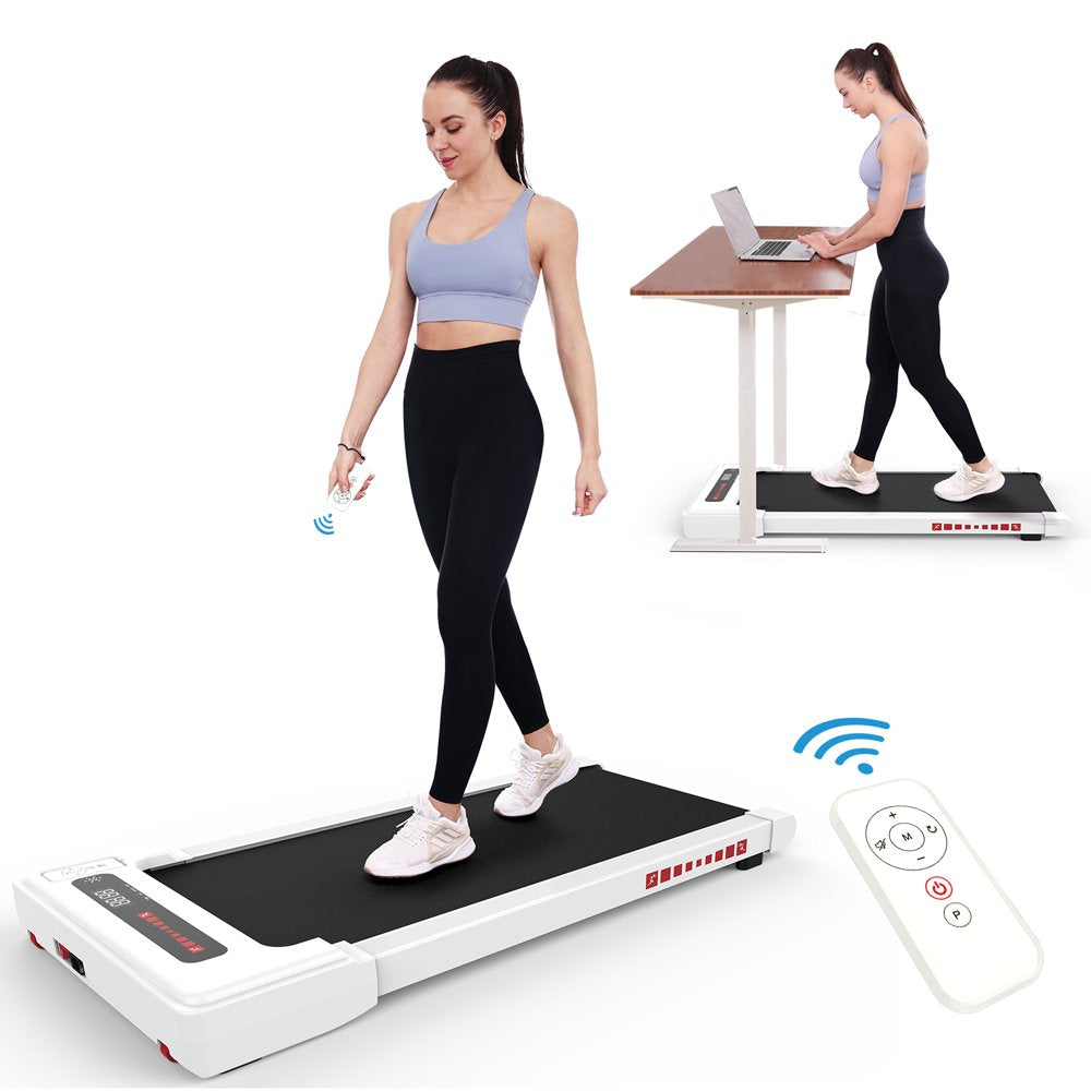 Walking Pad Treadmill under Desk, Black 2.25HP Portable Mini Treadmill W/ Remote Control