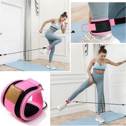 Fitness Exercise Resistance Band Ankle Strap Cuff Cable Machine Fitness Resistance Band Training Home Gym Fitness Equipment