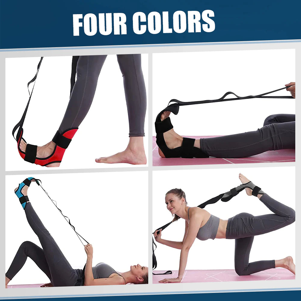 148Cm Yoga Leg Ankle Brace Support Training Stretching Belt Stroke Hemiplegia Rehabilitation Strap Correction Braces Yoga Belt