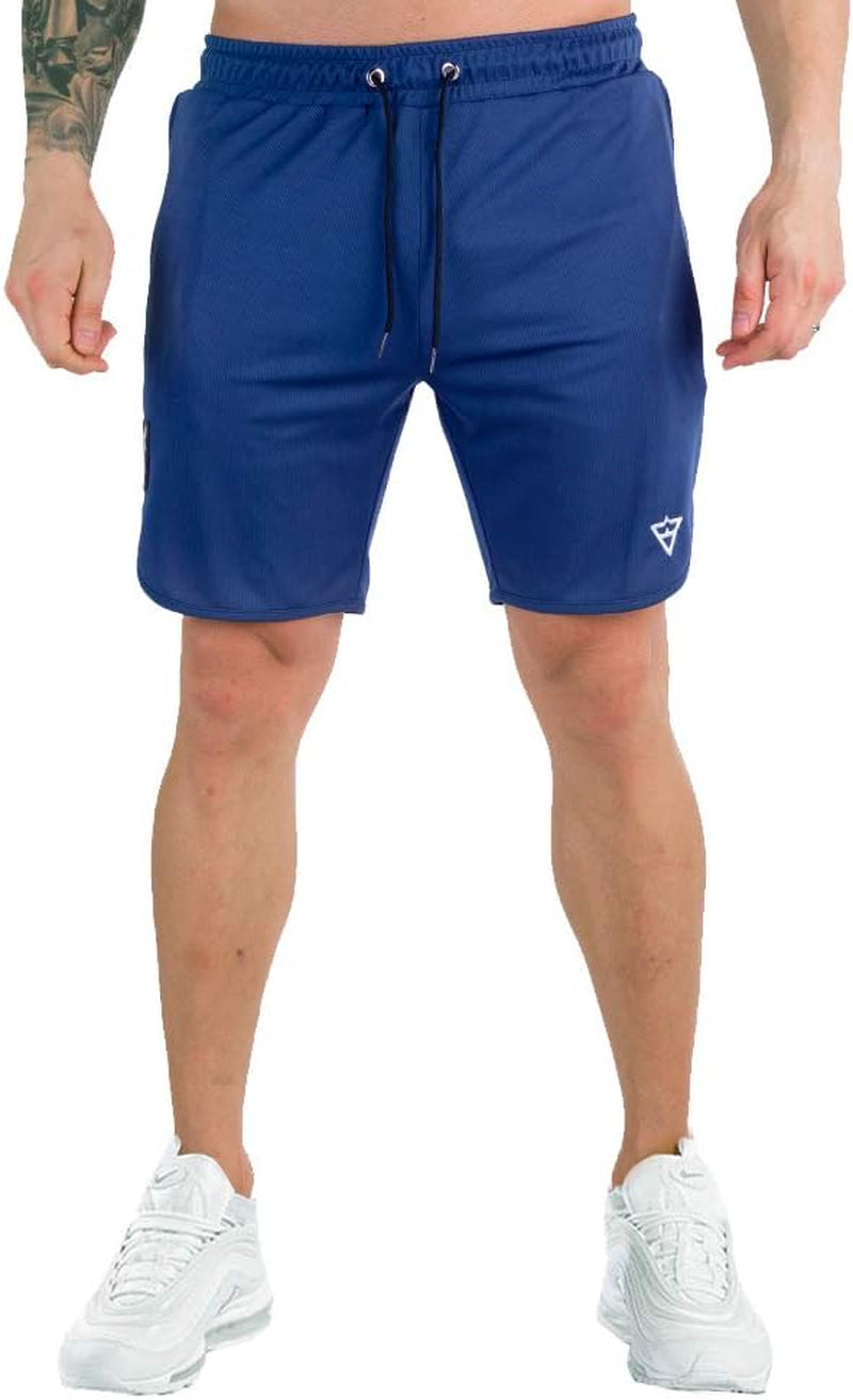 Men'S Workout Shorts 7" Running Shorts Athletic Bike Shorts Gym Shorts for Men with Zipper Pocket