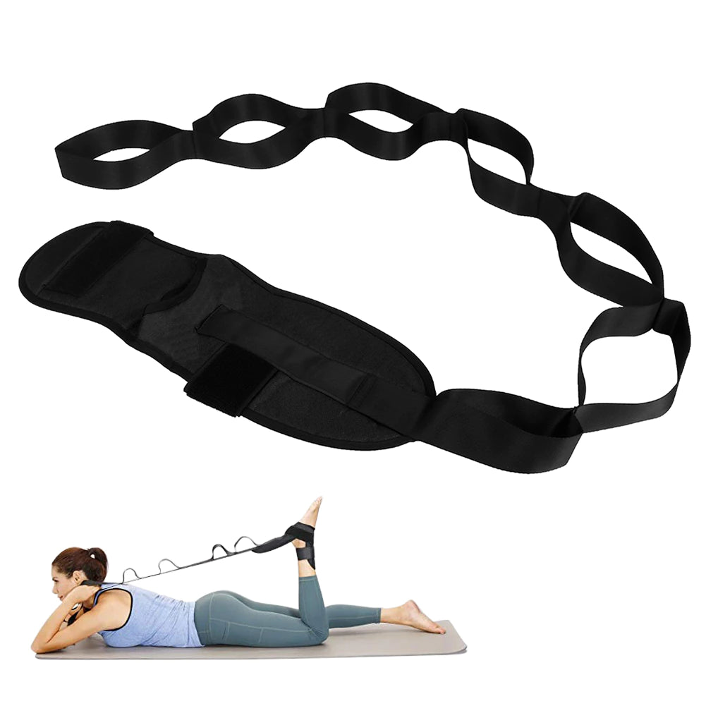 148Cm Yoga Leg Ankle Brace Support Training Stretching Belt Stroke Hemiplegia Rehabilitation Strap Correction Braces Yoga Belt