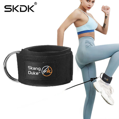 Fitness Equipment Gym Ankle Strap Padded Double D-Ring Adjustable Ankle Weight Leg Training Brace Support Sport Safety Abductors