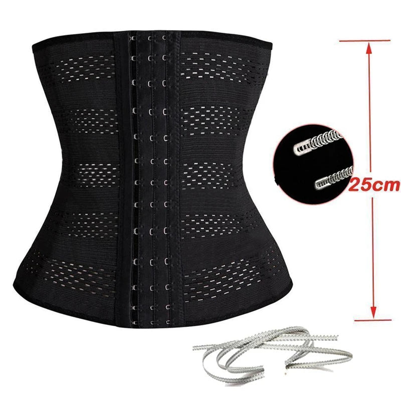 Women Waist Trainer Latex Cincher Girdles Shapewear Slimming Belt Body Shaper Fitness Corset Sheath plus Size XXL