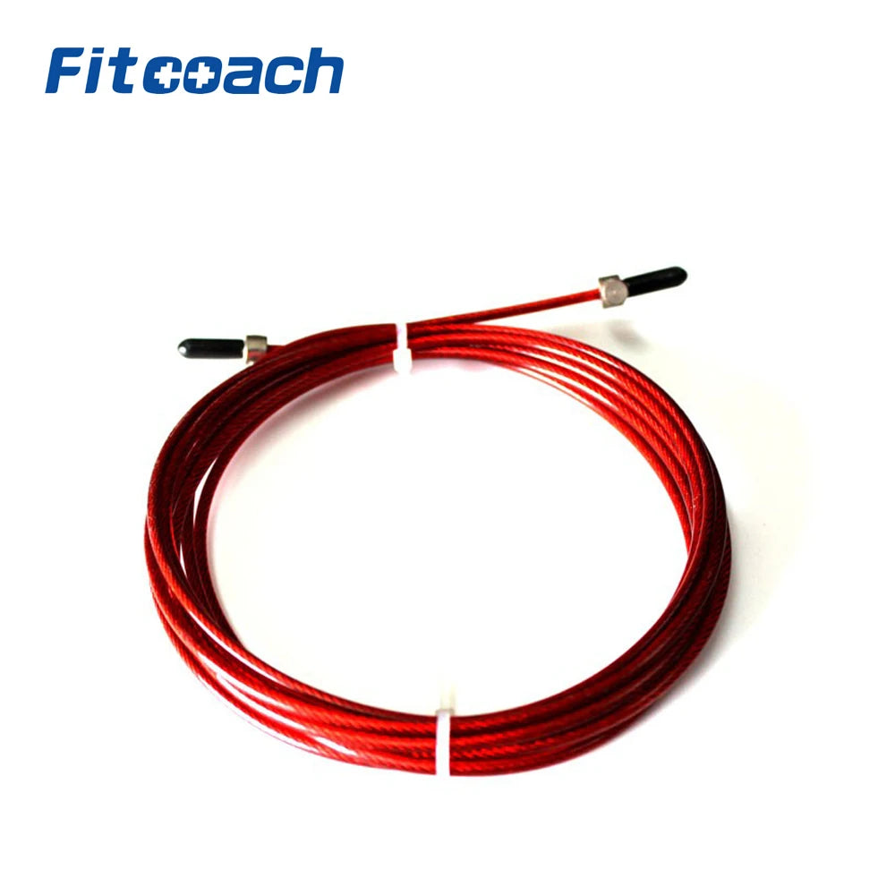 Replaceable Wire Cable Black,Red Rope for Speed Jump Ropes Skipping Rope